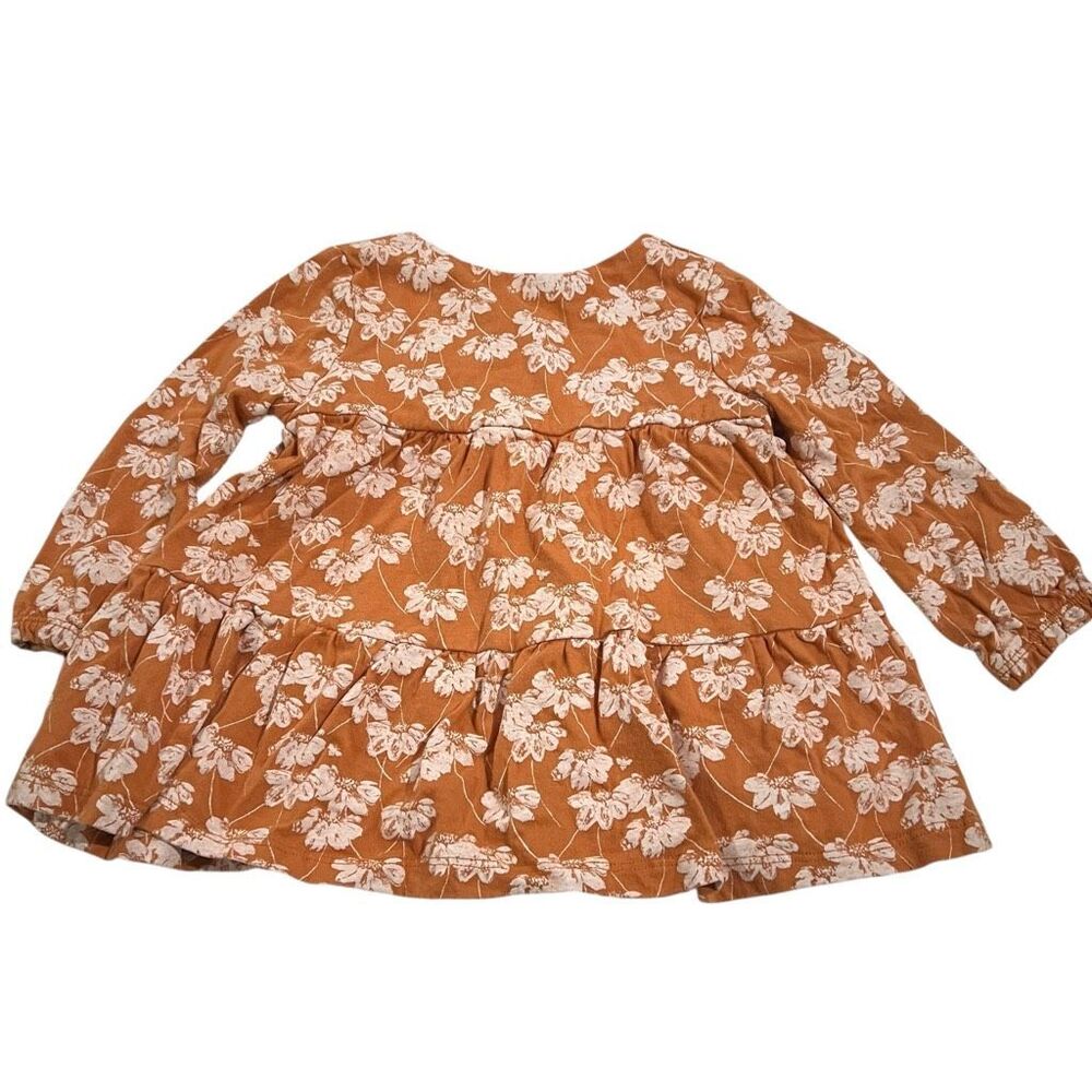 Burt’s Bees‎ Baby Orange & White Organic Cotton Tunic Top - Size 12 Months - Picture 2 of 5